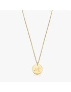 INDIRA Colier din argint Golden Zodiac - Leo - 50-55 cm