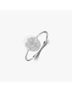 INDIRA Inel din argint Birthflower - August Poppy