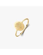 INDIRA Inel din argint Birthflower Golden - April Daisy