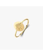 INDIRA Inel din argint Birthflower Golden - June Rose