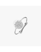 INDIRA Inel din argint Birthflower - July Lotus