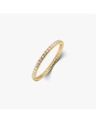 INDIRA Inel din argint Golden Classic Eternity - Zirconiu
