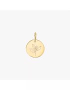 INDIRA Pandantiv din aur Birthflower - December Holly