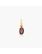 INDIRA Pandantiv din aur Red Sparkle - Rodolit