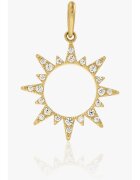 INDIRA Pandantiv din aur Shine Bright - Zirconiu