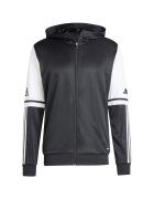 inny Hanorac sport barbati - adidas - Squadra 25 - negru - material poliester reciclat - cu fermoar pe toata lungimea