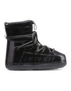 Inuikii Ghete fara inchidere de piele ecologica si material textil slip-on - Negru