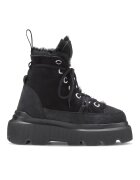 Inuikii Ghete high-cut din piele intoarsa - Negru