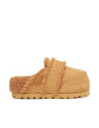 Inuikii Papuci dama - chunky - bej - piele naturala