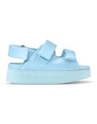 Inuikii Sandale cu velcro si logo - Albastru deschis