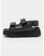 Inuikii Sandale cu velcro si logo - Negru