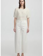 Ipekyol Blugi crop cu talie inalta - Crem