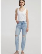 Ipekyol Blugi mom-fit cu aspect deteriorat - Albastru deschis