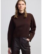 Ipekyol Bluza cu guler scurt - Maro cognac