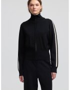 Ipekyol Bluza de trening cu fermoar - Alb fildes/Negru