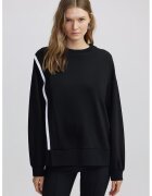 Ipekyol Bluza de trening lejera cu segment contrastant - Alb/Negru