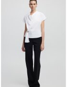 Ipekyol Bluza slim-fit cu decolteu rotund - Alb