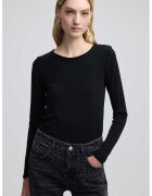 Ipekyol Bluza slim-fit din amestec de modal - Negru