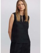 Ipekyol Bluza texturata fara maneci - Negru