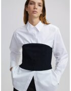 Ipekyol Camasa de bumbac cu model 2 in 1 - Alb/Negru