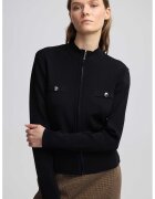 Ipekyol Cardigan cu nasturi decorativi si fermoar - Negru