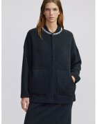 Ipekyol Cardigan din amestec de lana cu aplicatii din strasuri - Negru stins/Transparent