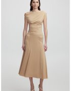 Ipekyol Fusta midi evazata - Maro camel