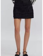 Ipekyol Fusta mini cu model texturat - Negru