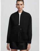Ipekyol Jacheta bomber cu buzunare cu clapa - Negru