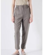 Ipekyol Pantaloni conici din lyocell cu talie inalta - Gri inchis