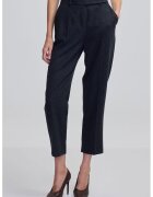 Ipekyol Pantaloni crop cu croiala conica - Gri inchis melange