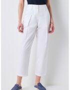 Ipekyol Pantaloni crop cu pliuri - Alb optic