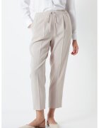 Ipekyol Pantaloni crop cu talie ajustabila - Maro taupe deschis