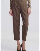 Ipekyol Pantaloni crop regular-fit - Bej melange