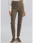 Ipekyol Pantaloni crop slim-fit - Maro taupe deschis