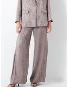 Ipekyol Pantaloni cu croiala ampla si talie elastica - Violet prafuit