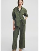 Ipekyol Pantaloni cu imprimeu floral - Kaki inchis