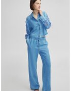 Ipekyol Pantaloni din denim cu croiala ampla - Albastru deschis