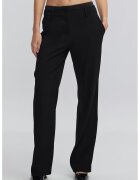 Ipekyol Pantaloni drepti cu buzunare - Negru stins