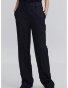 Ipekyol Pantaloni eleganti drepti cu aspect stralucitor - Gri antracit