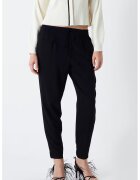 Ipekyol Pantaloni jogger cu talie ajustabila - Negru