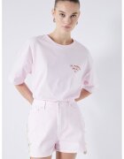 Ipekyol Pantaloni scurti cu broderii laterale - Roz pal