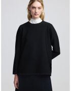 Ipekyol Pulover cu slituri laterale - Negru