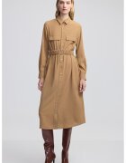 Ipekyol Rochie-camasa cu curea elastica - Maro nisip