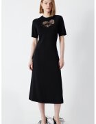 Ipekyol Rochie midi cu detalii cu decupaje - Negru