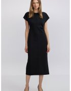Ipekyol Rochie midi cu slit pe partea din spate - Negru