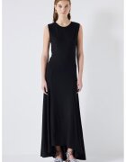 Ipekyol Rochie midi evazata cu terminatie asimetrica - Negru