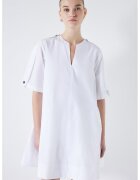 Ipekyol Rochie scurta cu decolteu in V - Alb optic