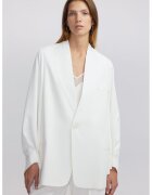 Ipekyol Sacou supradimensionat cu model uni - Alb