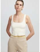 Ipekyol Top crop cu decolteu rotund - Alb